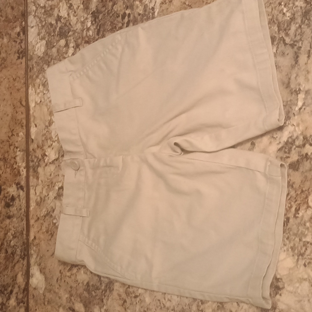 Wonder Nation girls approved school uniforms adjustable waist shorts khaki 8